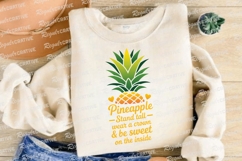 Pineapple With Motivational Quote Sublimation PNG Product Image 4