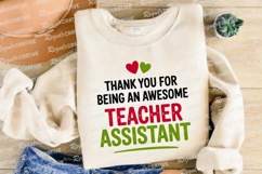 Appreciative Message For An Awesome Teacher Sublimation PNG Product Image 4