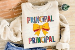 Principal Appreciation Colorful Design With Sublimation PNG Product Image 4