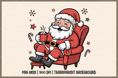 Cozy Santa Resting Christmas Product Image 1