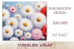 This enchanting sublimation tumbler wrap design encapsulates the serene beauty of meadow flowers, poppies and dandelions, bringing a touch of nature's elegance to your everyday routine.