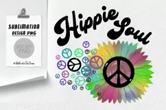Hippie Soul PNG. Hippie Sublimation design Product Image 1