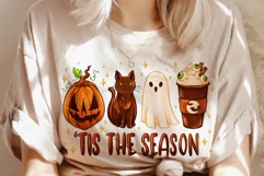 Halloween Tis The Season PNG Sublimation Design T Shirt File Product Image 2