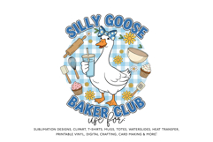 Silly Goose Baker Club Sublimation PNG Product Image 2