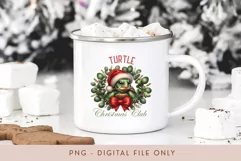 Turtle Christmas Club PNG - Cute Pet Holiday Design Product Image 3
