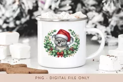 Christmas PNG - Cute Koala Clipart Sublimation Design Product Image 3