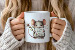 I Love You Mom Mothers Day Mouse Watercolor Clipart Product Image 2