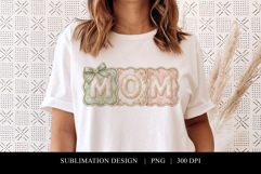 Vintage Mom Patchwork Floral Sublimation Graphic Product Image 1