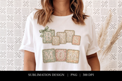 Floral Bonus Mom Patchwork Sublimation Graphic Product Image 1