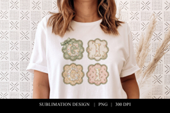 Floral Gigi Patchwork Sublimation Graphic Product Image 1
