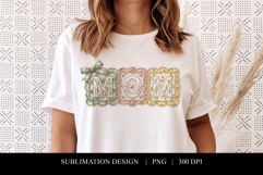 Botanical Mother Patchwork Sublimation Design Product Image 1