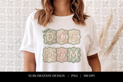Floral Dog Mom Patchwork Sublimation Product Image 1