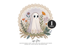 Cute Cottagecore Ghost PNG Product Image 1