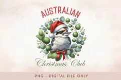 Coquette Christmas Club Australian Kookaburra PNG Product Image 1