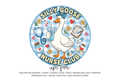 Silly Goose Nurse Club Sublimation PNG Product Image 2