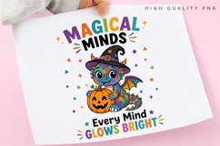 Magical Minds PNG Sublimation Design, Every Mind Glows Product Image 1