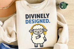 Divinely Designed Cute Faith Inspired Sheep Design Product Image 3