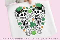 Lucky Skeleton Shamrock PNG Design Product Image 2