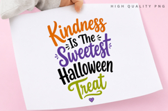 Kindness Is The Sweetest Halloween Treat PNG, Cute Ghost Product Image 3