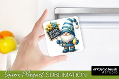 Sublimation Easter Magnet - Easter Gnome Fridge Magnet PNG
