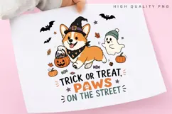 Trick Or Treat Paws On The Street PNG Sublimation Design Product Image 3