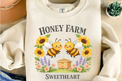 Honey Farm Sweetheart Bee PNG Design Product Image 7