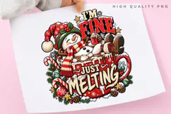 Funny Snowman Hot Cocoa Christmas Winter Holiday PNG Design Product Image 3