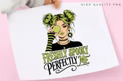 Freshly Spooky Perfectly Me PNG Sublimation Design Product Image 3