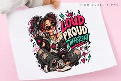 Loud Proud Different Alternative Girl with Sunglasses and Product Image 3