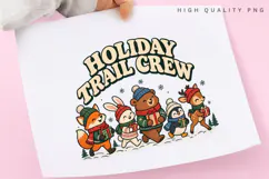 Holiday Trail Crew PNG Sublimation Design, Cute Woodland Product Image 3