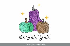 Fall Sublimation - It’s Fall Y’all SVG File Product Image 1