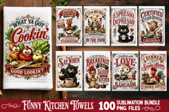 Funny Kitchen Towel Sublimation PNG Bundle 100 Designs Product Image 7