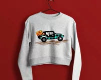 jeep Sublimation Design, Fall Buffalo Plaid jeep Sublimation Product Image 4