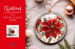 Christmas Round Ornament Sublimation PNG Product Image 1