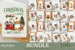 kitchen towel png design being used as a sublimation kitchen towel print