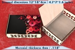 Laser cutting templates for gift box with sublimation on lid Product Image 1
