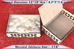 Laser cutting templates for gift box with sublimation on lid Product Image 1