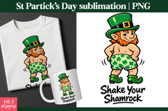 Leprechaun Patrick day quote St patrick sublimation Product Image 1