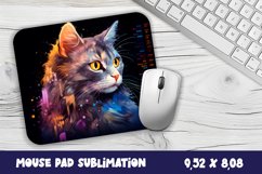 Animal Mouse Pad Sublimation Design | Cat mouse pad Product Image 1