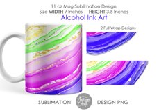  Sublimation mug designs showing alcohol ink art 