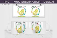 Easter Chiken Mug Sublimation | Spring Mug Wrap Product Image 1