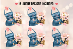 Lash Artist Clipart Bundle PNG Beauty Sublimation Set Product Image 2