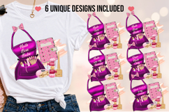 Nail Tech Clipart Bundle PNG Apron Planner Sublimation Product Image 2