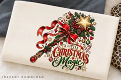A Little Christmas Magic Festive Holiday Winter Decor PNG Product Image 2