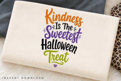 Kindness Is The Sweetest Halloween Treat PNG, Cute Ghost Product Image 2