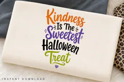 Kindness Is The Sweetest Halloween Treat PNG, Cute Ghost Product Image 2