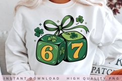 Lucky 67 Dice PNG Design Product Image 2