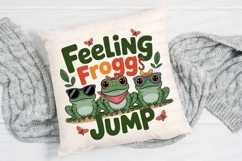 Cool Frog Design Illustration With Sublimation PNG Product Image 2