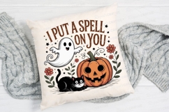 Halloween Illustration with Ghost Pumpkin Sublimation PNG Product Image 2