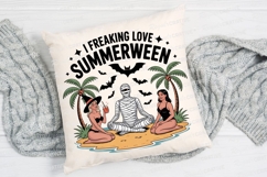 Summerween Illustration Mummy and Women on Sublimation PNG Product Image 2